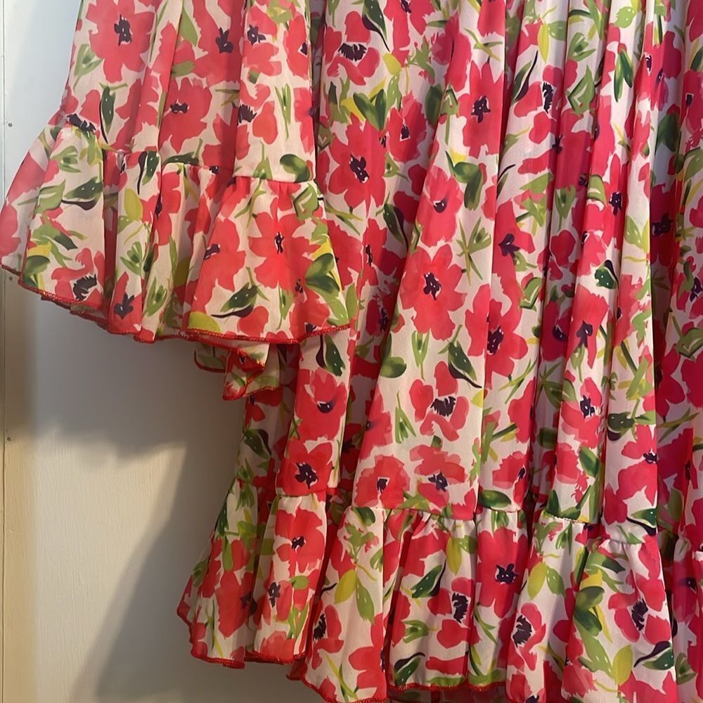 Mac Duggal Lenna Floral Cut Out Mini Dress - Picture 7 of 9